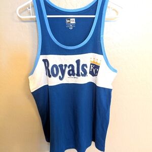 NWOT New Era Blue and White Bling Royals Tank Top Ladies Medium